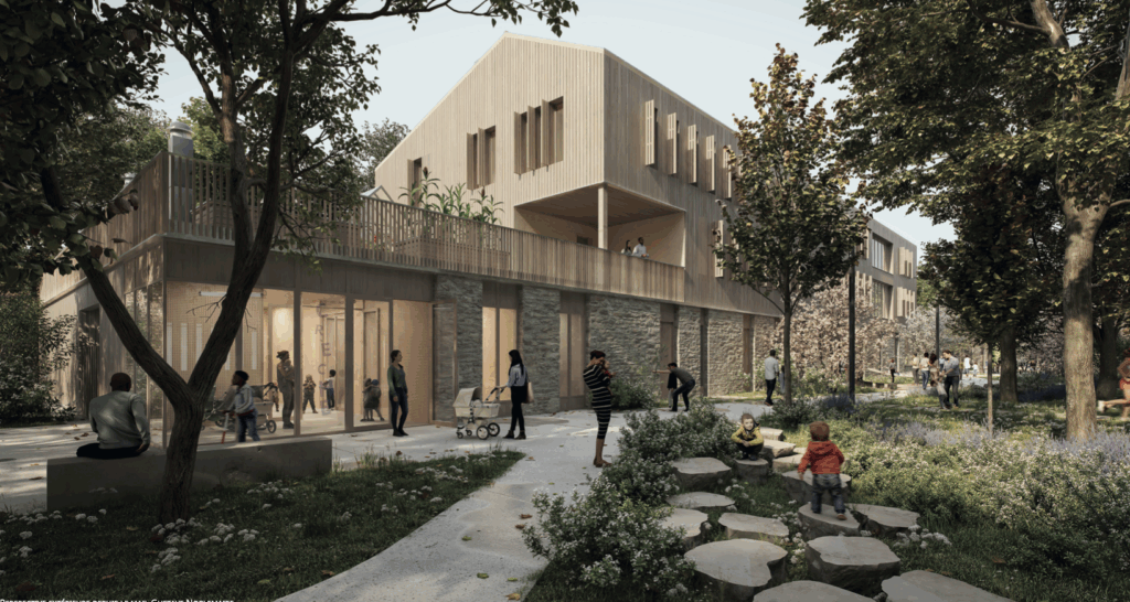 Réhabilitation place Ambérieu-en-Bugey, construction pôle d’équipements publics