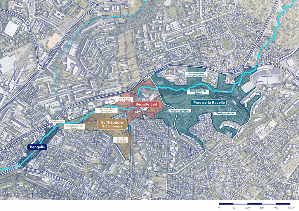 Plan de gestion écologique Marseille, vallée du Jarret en renaturation
