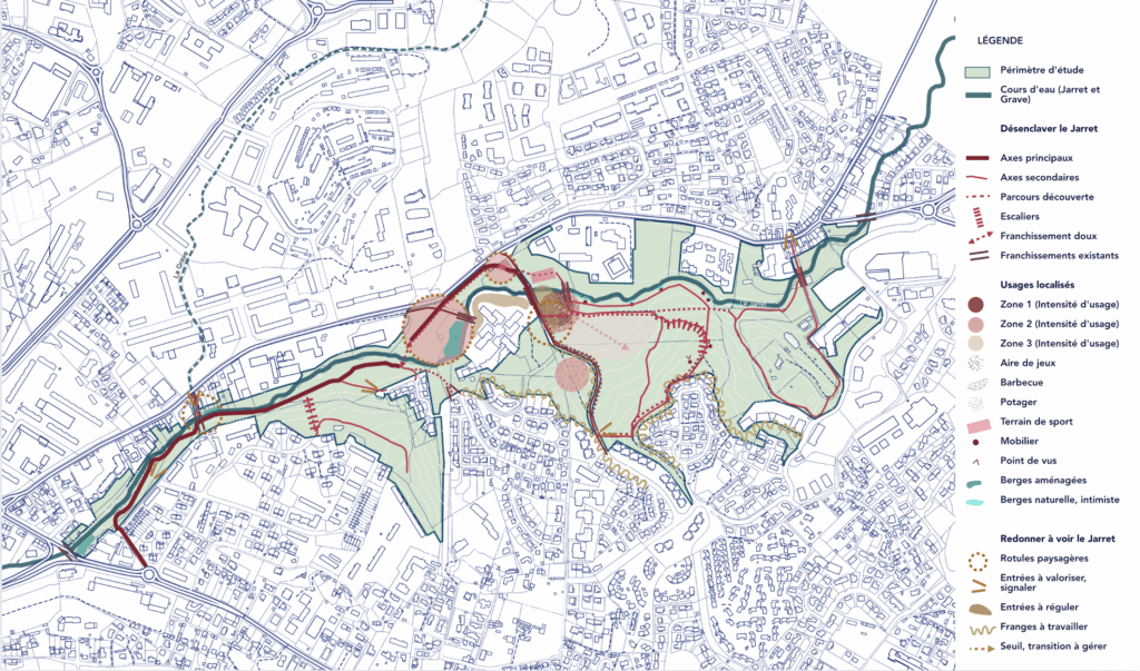 Plan d'analyse paysagère et orientations de gestion du ruisseau du Jarret à Marseille