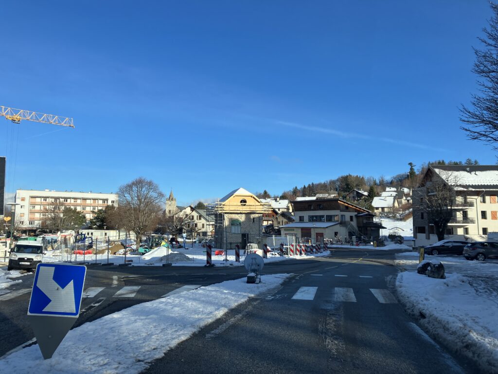 Chantier d’aménagement des espaces publics et sécurisation des circulations à Saint-Nizier-du-Moucherotte