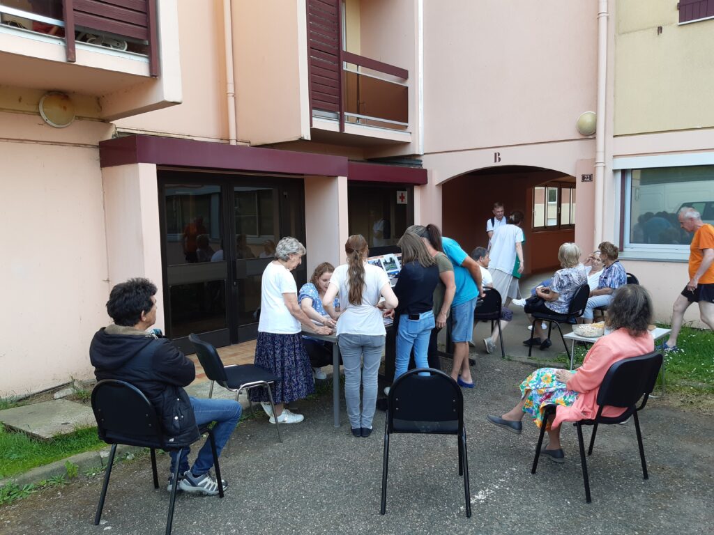 le perchoir paysage atelier de co conception avec les résidents à Saint-Laurent-de-Chamousset