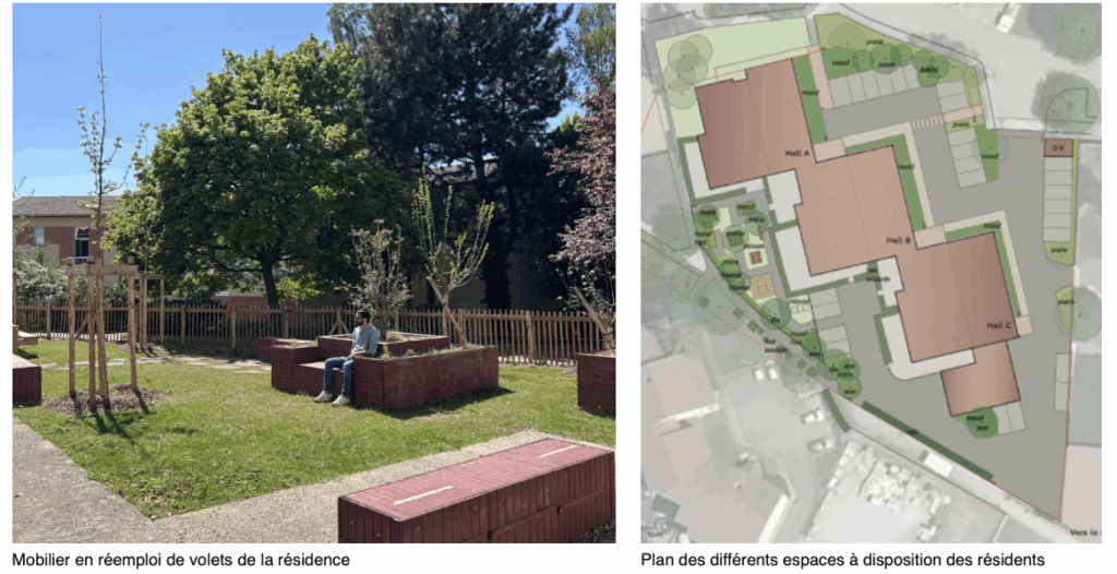 Bacs potagers en réemploi de la résidence OPAC Centre 2000 · le perchoir paysage
