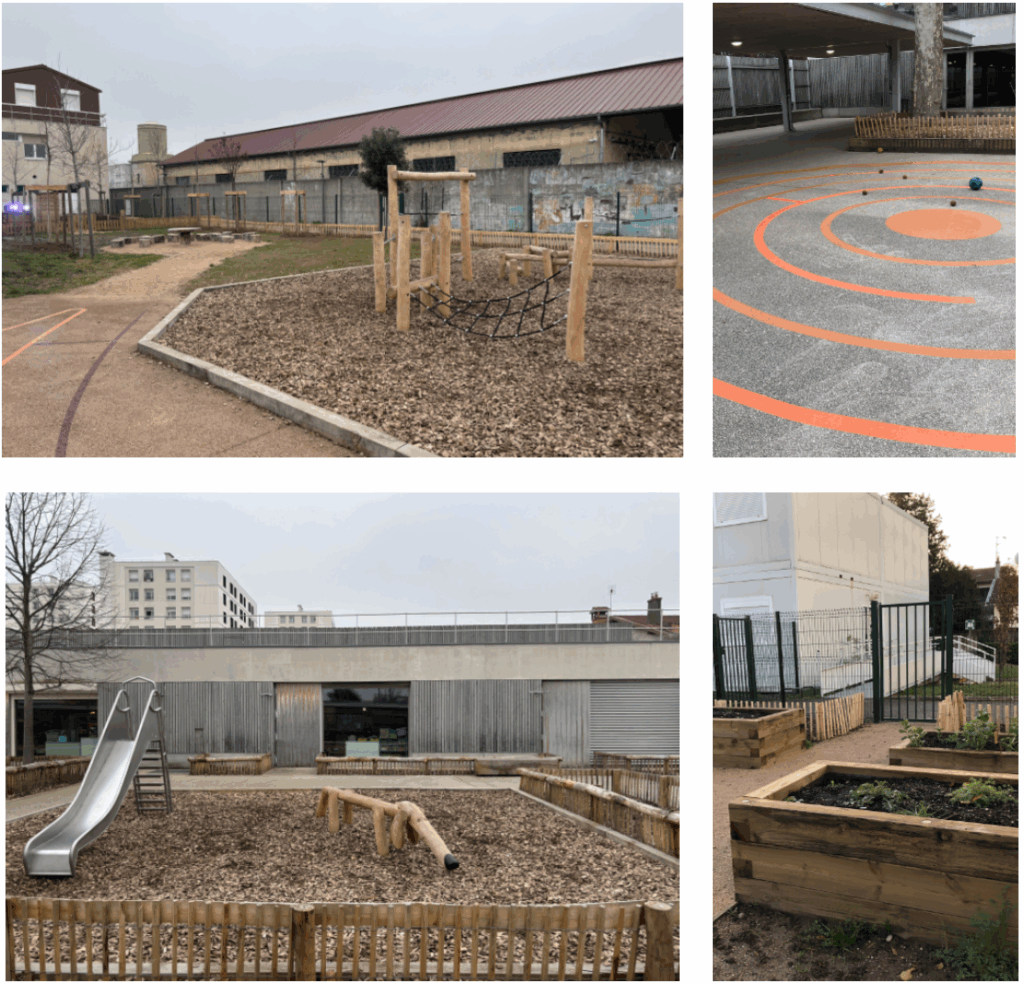 Photo de projet fini, groupement scolaire Salvador Allende, Saint-Fons par le perchoir paysage 