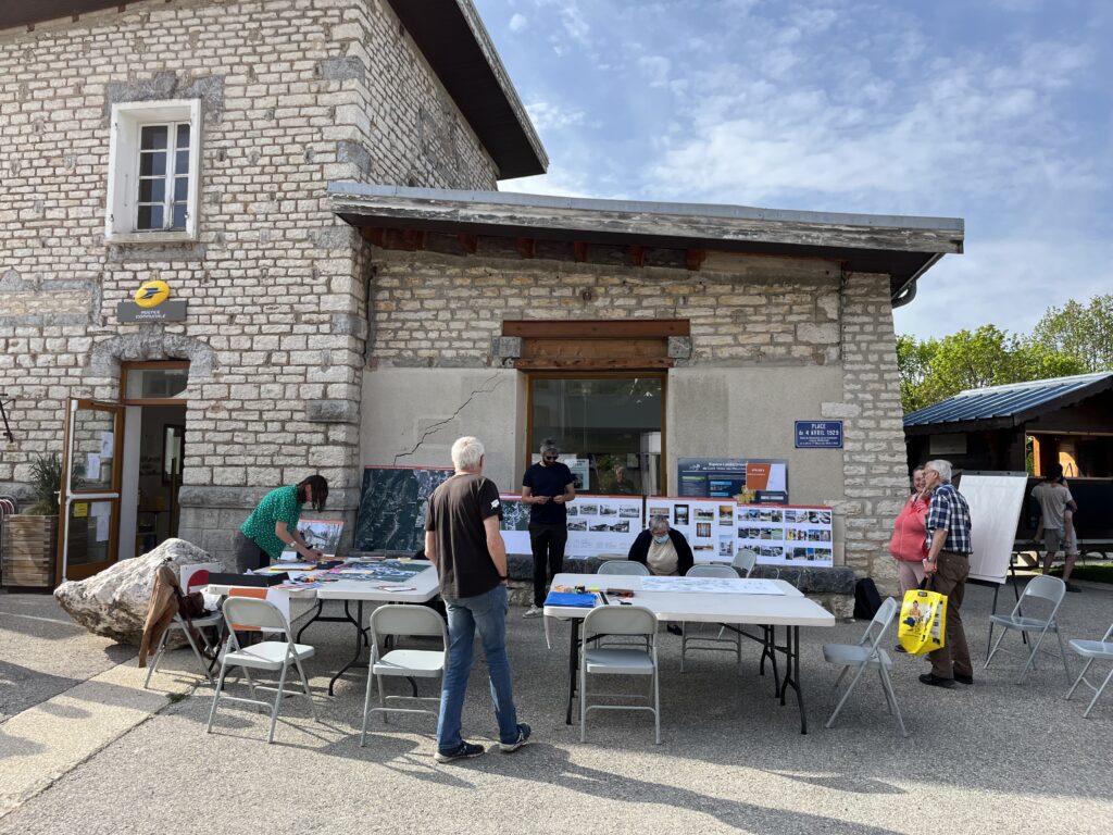 le perchoir paysage atelier de concertation place du village de Saint-Nizier-du-Moucherotte