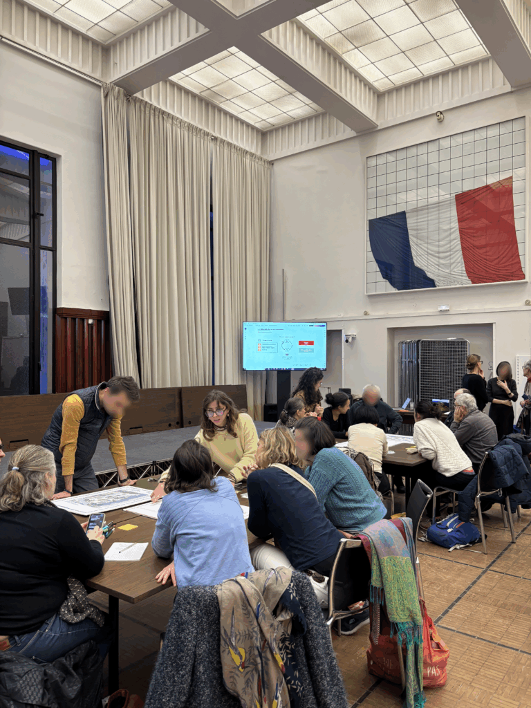 le perchoir paysage atelier de co conception avec les habitants square Jacques Prévert à Villeurbanne